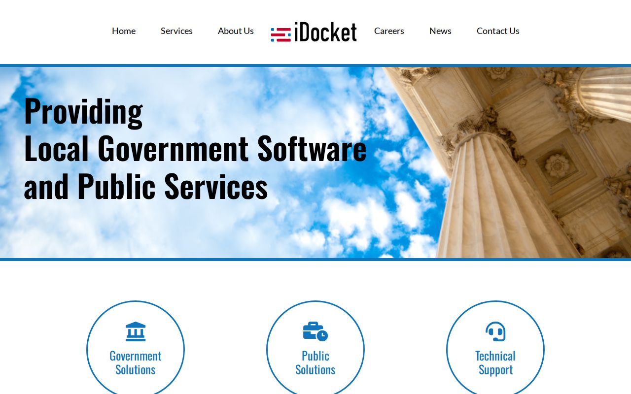 Brown County docket search iDocket coverage page